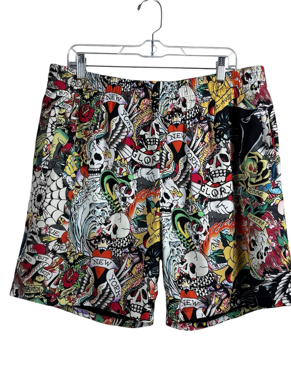 Ed Hardy Mesh Shorts Men’s Size L NWT